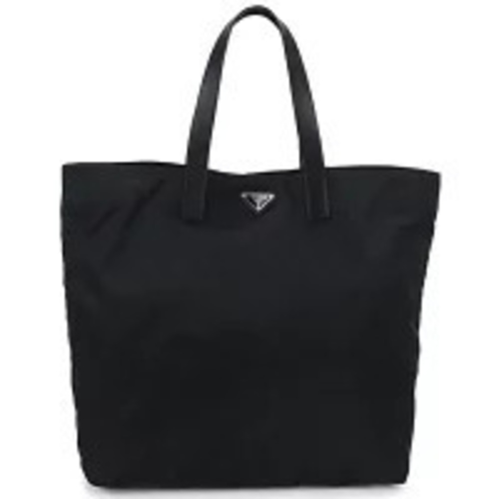 Prada Tote Tessuto Saffiano Bag Black